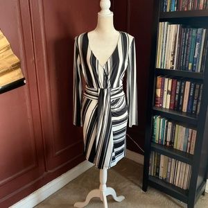 Black & White Stripped Bodycon Dress.